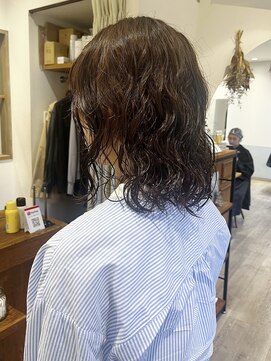 メルト 吉祥寺(melt) ヘーゼルグレージュニュアンスパーマボブこなれ吉祥寺人気