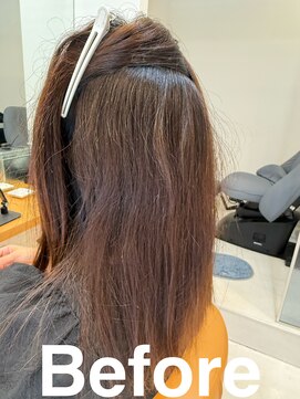 スリーク(SLEEK) SLEEK式髪質改善【縮毛矯正】 ビフォー内側