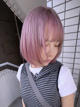 イエナ 渋谷(IENA) デザインカラーケアブリーチダブルカラーピンクベージュカラー