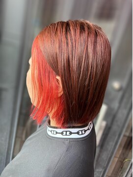 いろあそび 町田 レッド×インナーカラー