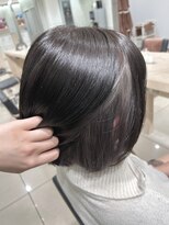アッシュ 高幡不動店(Ash)&nbsp;ダブルカラーインナーカラーグレー推しカラーボブ