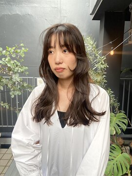 パープル(PURPLE) ロングレイヤー/ロングヘア/イルミナカラー