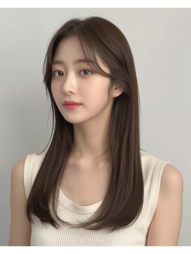 ★韓国風レイヤーセミロング