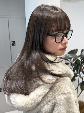ノイ 銀座(noi) 顔周りカットベージュカラーミディアムレイヤーカット