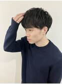 【メンズヘアセット】フェザーパーマメンズカット眉毛ヘッドスパ