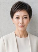 髪質改善×白髪ぼかし恵比寿セシルショート-5歳見え