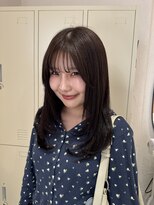キチ(kici)&nbsp;顔周りレイヤー/オリーブブラウン