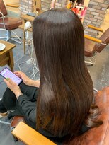 セットアップ 倉敷中庄店(SET-UP) 暗めカラー髪質改善縮毛矯正ロング