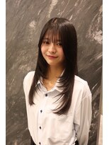 アンブル リュクス 池袋(amble luxe) シースルーバング×ナチュラルミディアムレイヤー