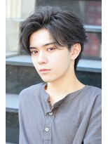 リークフー(Ree cu fuu)&nbsp;かきあげショートダウンパーマ韓国ヘア