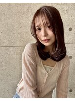 クラン 岡本(Chlan)&nbsp;シースルーバング　ストレートヘア　ワンカールセミディ