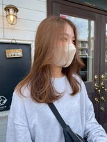 アズグロウヘアー(AS GROW HAIR) アプリコットオレンジやわらかブラウン×ナチュラルミディ