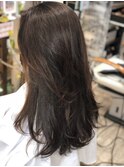 縮毛矯正・レイヤーたっぷりスタイル
