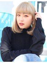 フロップニク(FLOPNIK) 透け感ホワイトブロンド
