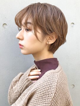 ミィ 表参道(mee.) 【mee.】 マニッシュ フレンチボブ ネイビーカラー