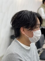 ケーオーエスピンク(K O S pink)&nbsp;ナチュラルセンターパート×ニュアンスパーマ