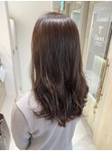 髪質改善カラー ピンクブラウン