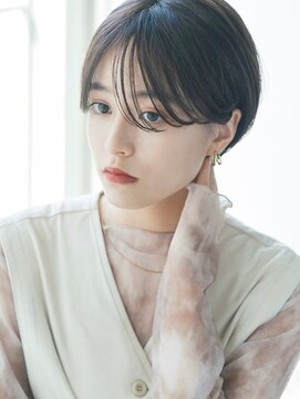 ガーデン タチカワ(garden tachikawa) 20代30代大人かわいいハンサムショート×ブルーグレージュ