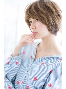 ミック ヘアアンドメイク アップ 駒込店(miq Hair&Make up) フレンチガーリーくせ毛ショート小顔ショートウルフb1