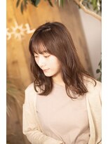 ヘアーサロン ソル(HAIR SALON SOL) ココアブラウンカラー/ゆるふわミディアムヘア