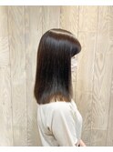 美髪ストレート×ナチュラルカラー