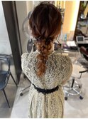編みおろしヘアセット