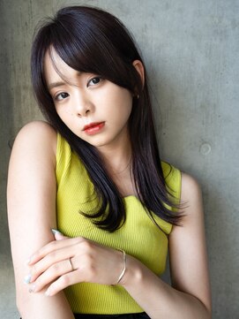 ホロン 池袋(HOLON) 池袋HOLON【くびれストレート/黒髪/レイヤーカット/顔まわり】