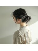 【ヘアセット】ルーズ編み込みデザイン
