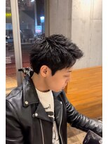 クオンヒール 堺筋本町店(QUON HEAL) 刈り上げない黒髪×アップバングショート