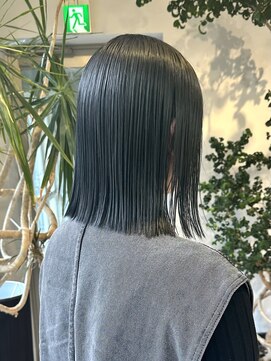 ヲタク(wotaku.) ブルーブラックオリーブアッシュグレー透明感カラーくすみカラー