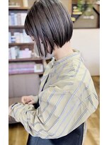 バンビ プライベート サロン(Bambi private salon) アンブレラカラー*グレージュカラー*オン眉ミニボブ*Bambi松平愛