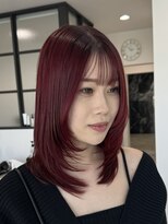 ビューティーサロン クロス(CROSS)&nbsp;顔周りレイヤー/ウルフ/ハイレイヤー/韓国風/似合わせカット