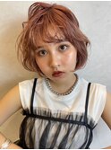 ピンクベージュ【藤沢/艶髪/ヘッドスパ/髪質改善】