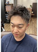 スパイキーショート×スキンフェード