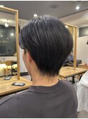 ダウンパーマニュアンスパーマセンターパートコンマヘア髪質改善