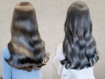 ジゼル 前橋(Giselle)の写真/【髪質改善】純度100%トリートメントで指通りの良い、思わず触れたくなるような艶髪に♪