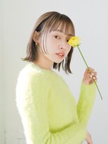 アルーシェウィズスカイ 原宿(Alushe with Sky)&nbsp;ボブ＆ラベンダーグレー/ダブルカラー/ケアブリーチ/ボブ