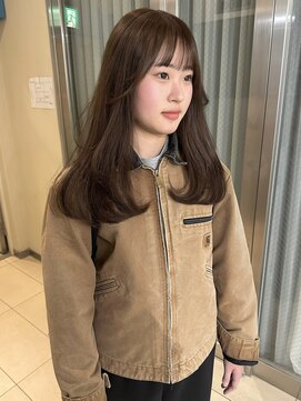 ラニヘアサロン(lani hair salon) オリーブカラー ブリーチ無しカラー イルミナダブルカラー