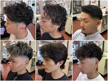 デザミ(Des Amis)の写真/【メンズ専門店＃駅家＃神辺】自宅でも再現できるヘアスタイルが人気☆理想のパーマ叶えます！