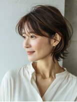 アシャ ヘアー ソリューション 神戸店(asha hair solution)&nbsp;イメチェン/ピンクベージュ/アンブレラカラー/前髪/摂津本山