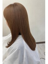 ビビ バイ マグ 岡谷店(bivi by Mag)&nbsp;春カラー白髪ぼかしミルクティー髪質改善レイヤー/40代50代