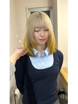 カシェル(cashel kishaba)&nbsp;ホワイトベージュ×イエロー