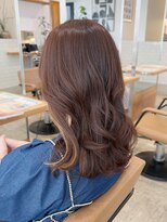 オートル 綱島店(AUTRE by FUGA hair)&nbsp;イヤリングカラーと抜け感ブラウンベージュ/セミロング