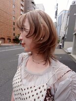 ユルク(JURK nagoya)&nbsp;栄/ダークパープル/ナチュラルショート/ミルクブラウン/夏