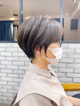 マグ ギンザ(mag ginza) 【30代40代】横顔美人な絶壁解消ショートパーマ「永田カズヤ」