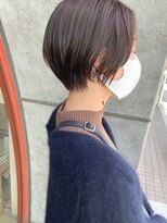 フロート 小阪店(float) マロンベージュ_マロンベージュ Aラインボブ かきあげ