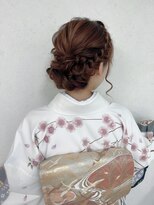 ヘアーセットサロン ピンキー(Hairset Salon Pinky) Pinky..編み込みアップ