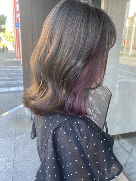 ミニム ヘアー(minim hair) 【minim×日比】イヤリングカラー ラベンダーピンク