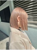 ベージュ_ピンクベージュダブルカラーブリーチ