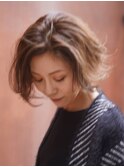 ショート/フレンチボブ/外ハネ/30代/40代/梅田/